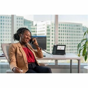 Poly CCX 600 Telefone IP - Wi-Fi, Bluetooth - Secretária - Preto - 24 x Linha Total - VoIP - 17,8 cm (7") LCD - IEEE 802.1