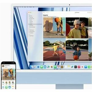 Computer Tutto in uno Apple iMac MQRQ3T/A - Apple M3 - 8 GB - 256 GB SSD - 61 cm (24") 4.5K - Desktop - Blu - Apple M3 Chi