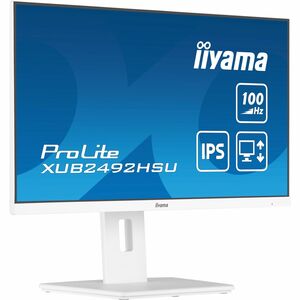 iiyama ProLite XUB2492HSU-W6 24 Zoll Class Full HD LED-Monitor - 16:9 Format - mattweiß - 60,5 cm (23,8 Zoll) Viewable - I
