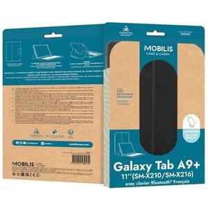 Sacoche de transport MOBILIS Origine - Folio Style pour 27,9 cm (11") Samsung Galaxy Tab A9+ Tablette - Noir - Résistant a