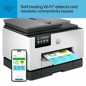 HP Officejet Pro 9130b Wired & Wireless Inkjet Multifunction Printer - Color - Cement - Copier/Fax/Printer/Scanner - 4800 