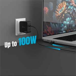 j5create 102 W AC Adapter - 1 Pack - Universal Adapter - 2 USB Type-C - For Headphone, Notebook, Portable Gaming Console, 
