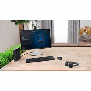 Cuffie Dell WL3024 Wireless On-ear, Over-the-head Stereo - Nero - Microsoft Teams Certification - Siri, Google Assistant, 