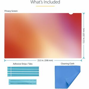 StarTech.com Plastik Blickschutzfilter - Golden, Schwarz - 1 - für 68,6 cm (27 Zoll) Widescreen LCD Monitor - 16:9 - Blaul