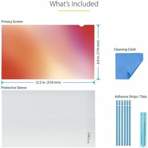 StarTech.com Plastic Anti-glare Privacy Screen Filter - Gold, Black - 1 - For 35.6 cm (14") Widescreen LCD Notebook - 16:9