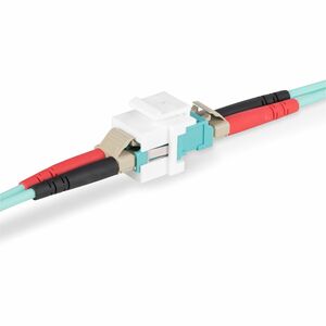 StarTech.com Accoppiatore da LC a LC, adattatore in fibra ottica LC, Jack accoppiatore Keystone per fibra duplex LC/UPC pe