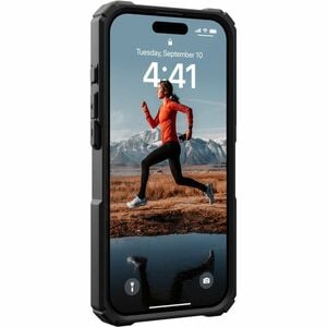 Urban Armor Gear Plasma XTE Case for Apple iPhone 15 Pro Smartphone - Black/Orange - Drop Resistant, Impact Resistant, Scr