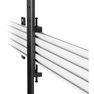 B-Tech System X Mounting Arm for Wall Mount, Mounting Rail, Flat Panel Display - Black - Height Adjustable - 106.7 cm to 1