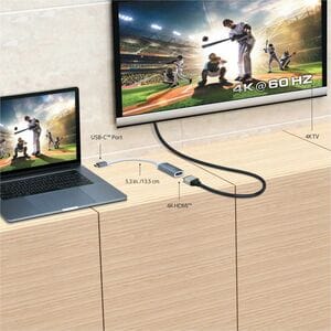 j5create JCA153G-N A/V-Adapter - 1 - 3840 x 2160 Supported - Grau, Weiß