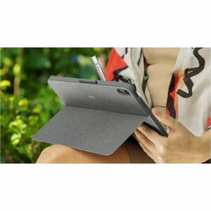 Logitech Combo Touch Keyboard/Cover Case Apple, Logitech iPad (10th Generation) iPad - Oxford Gray - Scrape Resistant, Bum