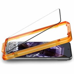 Spigen GLAS.tR Align Master 9H Tempered Glass Screen Protector for Pixel 8 - Black, Clear, Transparent - 2 Piece - For OLE