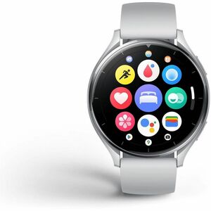 Xiaomi WATCH 2 Smart Watch - Round Case Shape - Silver Case Color - Grey Band Color - Metal Case Material - Thermoplastic 