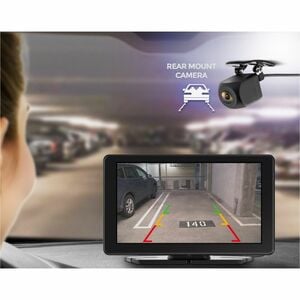 GekoGear Orbit C110 7" Infotainment Display with Dash Cam and Backup Cam - 7" Screen - Front/Rear - Wireless - 1024 x 600 