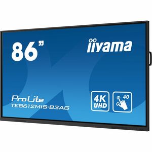 iiyama ProLite TE8612MIS-B3AG 4K UHD LCD Collaboration Display - ARM Cortex A55 - 8 GB - Infrarot (IrDA) - Touchscreen - 1