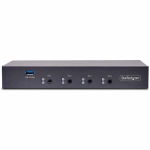 StarTech.com KM-Switchbox - TAA-konform - 4 Computer - 1 Lokaler Benutzer(n) - 9 x USB - USB 2.0DisplayPort - Desktop