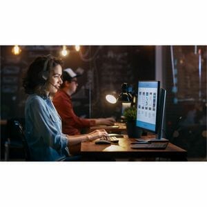 Yealink BH70 Wireless Over-the-head Stereo Headset - Black - Microsoft Teams Certification - Binaural - Supra-aural - 5000