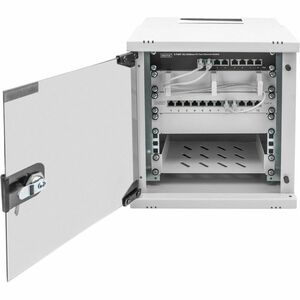 Digitus SOHO PRO 6U Wandmontierbar Geschlossener Schrank Rackschrank für Networking254 mm Rack Depth - Hellgrau - Plastik,