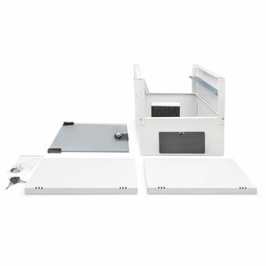 Digitus SOHO PRO 9U Wandmontierbar Geschlossener Schrank Rackschrank für Networking - Hellgrau - Glas, Stahl, Blech - 30 k