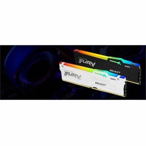 Kingston FURY Beast RAM-Modul - 64 GB (2 x 32GB) - RGB - DDR5-6000/PC5-48000 DDR5 SDRAM - 6000 MHz Single-rank (einfacher 