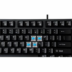 Adesso Multi-OS Mechanical Keyboard With CoPilot AI Hotkey - Cable Connectivity - USB Interface - 104 Key(s) - Multimedia,