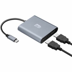 Adesso USB-C to Dual HDMI Adapter - 2 x HDMI Digital Audio/Video - Female - 1 x USB Type C - Male - 3840 x 2160 Supported 