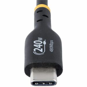 StarTech.com Câble de Recharge USB-C de 2m, Cordon USB-C Certifié USB-IF, 240W PD EPR, Câble de Transfert de Données USB-C