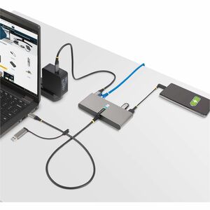 StarTech.com USB Hub - USB 3.2 (Gen 1) Type C - 640 MB/s - Desktop, Notebook - Portable - Space Gray - 3 Total USB Port(s)