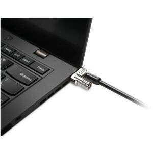 Kensington MicroSaver 2.0 Keyed Laptop Lock - Master Keyed On Demand - TAA - 6 ft Cable - Patented T-bar/Key Lock - Carbon