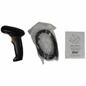 Star Micronics BSH-32B Hospitality, Inventory Handheld Barcode Scanner Kit - Wireless Connectivity - Black - 49.99 m Scan 