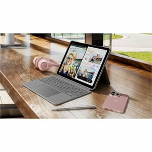 Logitech Combo Touch Keyboard/Cover Case for 33 cm (13") Apple iPad Air 13 (2024) Tablet - Oxford Gray - Scuff Resistant, 