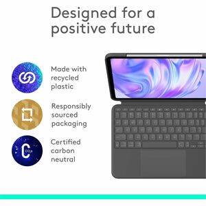 Logitech Combo Touch iPad Pro 11-inch (M4)(2024) Keyboard Case - Detachable backlit keyboard with kickstand, comfortable t