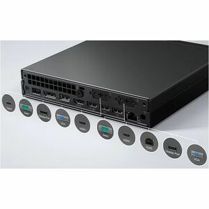 Lenovo ThinkCentre M75q Gen 5 12RQ000KUS Desktop Computer - AMD Ryzen 5 PRO 8500GE - 16 GB - 512 GB SSD - Tiny - Black - A