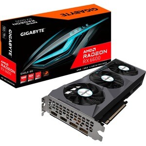 Gigabyte AMD Radeon RX 6600 显卡 - 8 GB GDDR6 - 7680 x 4320 - 2.04 GHz 游戏时钟 - 2.49 GHz 动态提速频率 - 128 位 总线宽度 - PCI Express 4.0