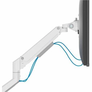 Neomounts NEXT Slim Mounting Arm for Monitor - White - Landscape/Portrait - Height Adjustable - 2 Display(s) Supported - 4