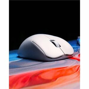 Mouse di gioco CHERRY XTRFY M68 - USB - Bianco - Cavo/Wireless - 2,40 GHz - Ricaricabile - Simmetrico - 1 Battery Supporte