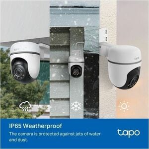 Telecamera di rete Tapo TC41 Interno/esterno 2K - Colore - 30 m Colore Visione notte - H.264 - 2304 x 1296 - 3,90 mm Fisso
