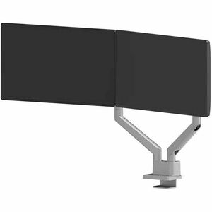 Neomounts NEXT Slim Mounting Arm for Display Screen, Flat Panel Display, Curved Screen Display, Monitor - Silver - Height 