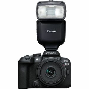 Canon Speedlite EL-10 Camera Flash - Guide Number 40m/118ft - 4 x Batteries Supported - AA