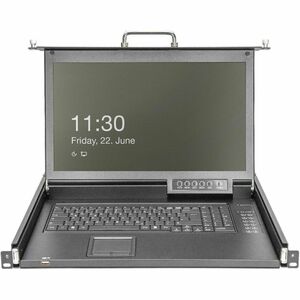 Digitus DS-72220-6CH LCD Rack Console KVM Switch - 43.2 cm (17") LCD - Full HD - 1920 x 1080 - 16:9USB - 8 x HDMI - Keyboa