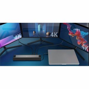 j5create JCD554 USB4 Docking Station für Notebook, Monitor, Tastatur, Maus - Ladefunktion - Speicherkartenleser - SD, micr
