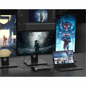 j5create JTD568 Thunderbolt™ 4 Quad Display Docking Station-UK, Black. Connectivity technology: Wired, Host interface: Thu