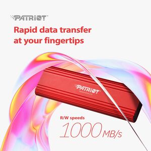 Patriot Memory TRANSPORTER Lite 1 TB Portable Solid State Drive - External - Red - USB 3.2 (Gen 2) Type C - 400 TB TBW