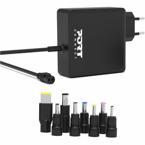 Adaptateur secteur Port Connect - 65 W - 1 Pack - Adaptateur universel - Pour Ordinateur Portable, Accessoire Téléphone Po