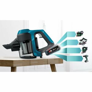 Aspirapolvere con bastone Bosch BBS611LAG senza filo - Blu - 300 mL Capacità polvere - Ugello per fessure - Tappeto, Pavim
