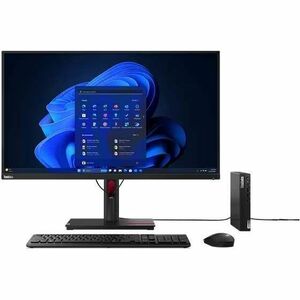 Lenovo ThinkCentre M70q Gen 5 12TD002BAU Desktop Computer - Intel Core i5 14th Gen i5-14400T - 16 GB - 512 GB SSD - Tiny -