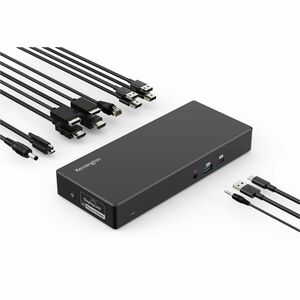 Kensington SD4781P EQ USB-C & USB-A Dual 4K Docking Station - for Notebook, Monitor - Charging Capability - 170 W - USB Ty