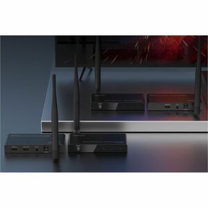 Digitus Video Extender Receiver - Wired/Wireless - 4 Output Device - 100 m Range - 1 x HDMI Out - 1 - 1080p - 1920 x 1080 