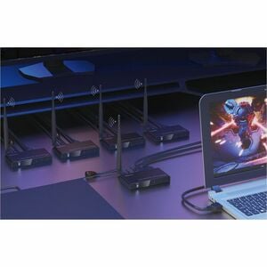 Digitus Video-Extender-Transmitter/Receiver - Kabel/Kabellos - 4 Ausgabegerät - 100 m Reichweite - 1 x HDMI Ein - 2 x HDMI