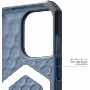 Urban Armor Gear Essential Armor Case for Apple iPhone 16 Pro Max Smartphone - Hexagonal Pattern - Cloud Blue - Shock Abso