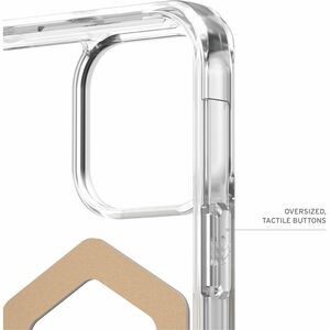 Urban Armor Gear Plyo Case for Apple iPhone 16 Pro Max Smartphone - Ice/Gold - Yellowing Resistant, Impact Resistant, Shoc